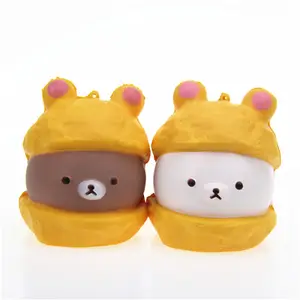 Soododo Unique Design Kawaii Puff Easy Bear Toy Squishy Slow Rebound Scented Stress Relief Toy