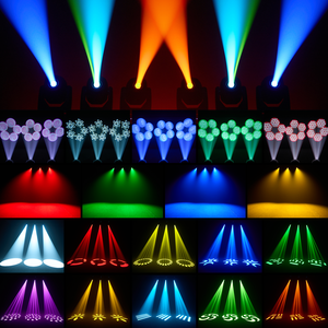 Mới đến 200W <span class=keywords><strong>LED</strong></span> chùm 3in1 di chuyển đầu đèn 17 gobo 10 màu 5 prims hiệu ứng sương mù bsw rửa Zoom di chuyển đầu ánh sáng - Product Image 3