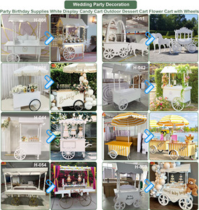 Chariot à bonbons personnalisé ZKAI avec logo, éclairage LED, chariot à café et boissons <span class=keywords><strong>pour</strong></span> la décoration de mariage en plein air - Product Image 3