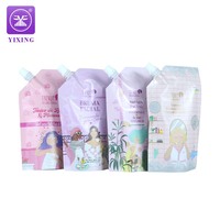 Échantillon liquide de shampooing cosmétique en nylon de papier d'aluminium de luxe personnalisé de 100ml 250ml anti-fuite Pochette à bec debout Doypack