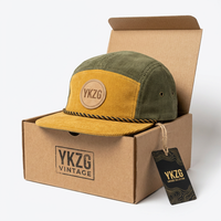 Topi Kustom Logo Bordir Korduroi Musim Dingin Hangat Olahraga Kasual Performa Tinggi Luar Ruangan Pantai Memancing Ski Model Datar Vintage Laris Manis