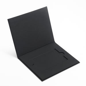 Custom Design Logo nero busta magnetica di lusso confezione scatola rigida carta <span class=keywords><strong>regalo</strong></span> Business Vip - Product Image 5