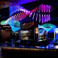 Lampe suspendue, éclairage LED, luminaire décoratif de plafond pour restaurant, luminaire décoratif LED moderne de luxe, lustre Alex pour bar, café