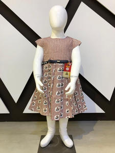 Pantalon ceinture pour bébé en coton, nouveau, imprimé floral, à rayures, avec maillot, robe pour enfants - Product Image 6