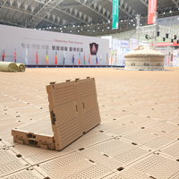 Échantillon gratuit de Protection du gazon Portable polyvalent antidérapant tapis composite robuste pour Concert, événement, plancher de tente