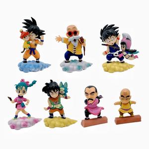 Set de 7 Figuras de Anime de Dragon Ball de 8~10 cm: Son Goku, Maestro Roshi, Yamcha, <span class=keywords><strong>Kuririn</strong></span>, Bulma - Product Image 5
