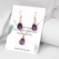 Boucles d'oreilles et collier géométriques unisexes en alliage de pierre artificielle turquoise, style minimaliste, tendance transfrontalière Europe-Amérique
