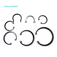 DIN472 65Mn/Stainless Steel Internal Circlips Retaining Rings with Black Finish for Heavy Industry Applications