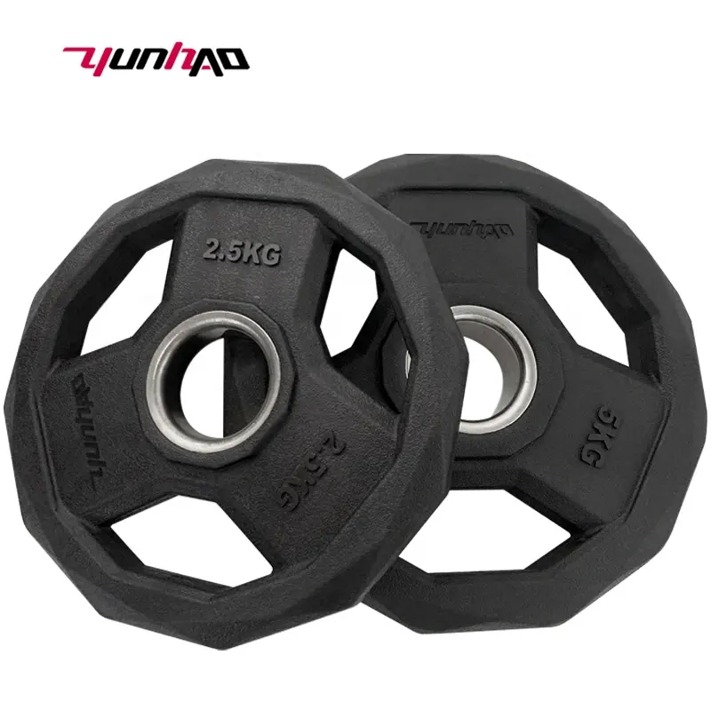 Yuncheng Wholesale Custom Logo Fitness Gym PEV Cast Iron 10kg Weight Plate