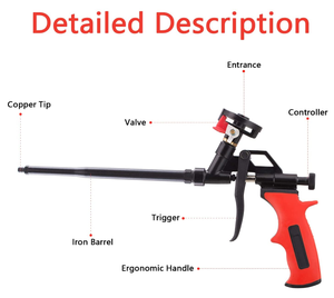 Súng Xốp Súng Tạo Bọt Pu Mở Rộng Súng Phun Xốp Chịu Lực Cao Bao Phủ Thân Tâm Thần Bằng PTFE - Product Image 2