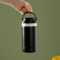 Mug isotherme avec filtre à succion en acier inoxydable à double paroi, tasse de voyage et de bureau, vente en gros
