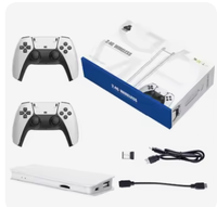 M15 2024 Jeux Vidéo 4K HD Télévision 4K, Clé de Jeu Rétro avec Manettes Sans Fil Doubles 2.4G