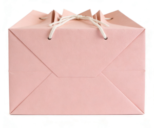 Custom kraft paper shopping bags with handles, eco-friendly and durable, suitable for retail and packaging. - Product Image 4