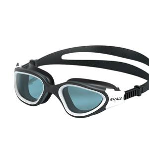 Lunettes de natation Whale, lentille en polycarbonate, anti-buée, ajustement universel pour hommes et femmes - Product Image 1