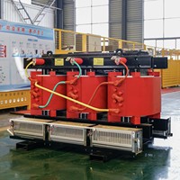Transformateur sec triphasé auto-extinguissant 35 kV 800 kVA à enroulement en aluminium SCB13 AF à refroidissement par air pour station de métro