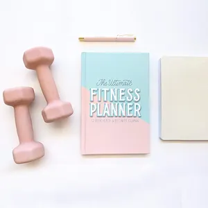 Custom ฟิตเนส Art Planner Workout Journal Diary โน๊ตบุ๊ค