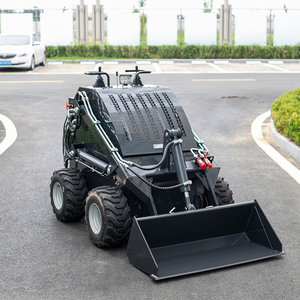 मोटर इंजन पंप गियरबॉक्स सहित डीजल क्रॉलर व्हील आवश्यक घटकों के साथ मिनी स्किड स्टीड लोडर - Product Image 1