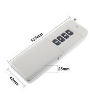 Fabrika toptan 434Mhz özel kod 4 kanal Rf uzaktan kumanda tarım sulama için 5Km uzun menzilli Av verici