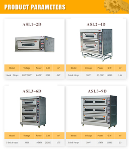 فرن خبز بيتزا احترافي تجاري، محمصة، معدات مخابز، فرن كهربائي للخبز، فرن غاز كهربائي للخبز - Product Image 6