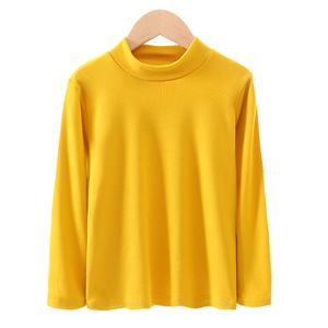 Haut en velours chaud à <span class=keywords><strong>col</strong></span> <span class=keywords><strong>roulé</strong></span> mi-haut pour enfants et hommes, tailles moyennes et grandes, pour le printemps, l'automne et l'hiver, motif uni, tissu tricoté - Product Image 5