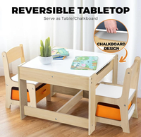 Table et chaises sensorielles Montessori modernes pour enfants Table d'activités avec boîte de rangement