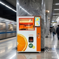 Distributeur automatique de jus d'orange frais pressé avec compresseur de refroidissement et grande capacité pour aéroport, autoroute, gare
