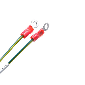 Fil de terre isolé AichienTech 4 mm² jaune-vert en cuivre pur toronné avec borne annulaire pour usage en bâtiment - Product Image 4