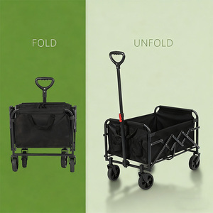 Nuevo Four Seasons Universal Diseño simple Carrito de camping 65L Remolque plegable plano ultraligero Carrito de camping al aire libre - Product Image 3