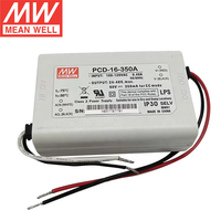 MEAN WELL PCD-16-350A 16W Output tunggal AC dapat diredupkan suplai daya LED 350ma Driver Led Meanwell dengan fungsi PFC