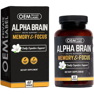 Capsules OEM Premium Nootropic Booster de soutien immunitaire et cérébral avec mémoire Focus Capsules de supplément vitaminique pour adultes - Product Image 2