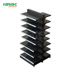 Scaffali Bifacciali in Metallo Resistente per Supermercati e Negozi al Dettaglio - Economici a 4 Ripiani Autoportanti - Product Image 1