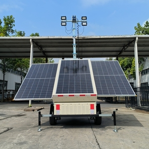 Tour d'éclairage portable à énergie solaire 5m 6m 9m, best-seller, avec trois panneaux solaires, diesel et essence - Product Image 2