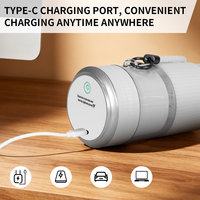 Mixeur à smoothies rechargeable USB 6 lames, 500 ml, broyeur de glace, 18000 tr/min, 4000 mAh, personnalisable en usine, portable pour extérieur et salle de sport