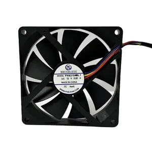 Funfan 9215 havalandırma egzoz fanı 92x92x15mm 12v fırçasız Dc eksenel akış soğutma fanı