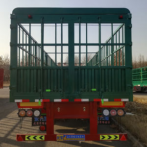 3 essieux 12 roues Heavy Duty Steel New Cargo Animal Livestock Transport Stake Fence Semi Trailer on <span class=keywords><strong>Promotion</strong></span> - Product Image 5