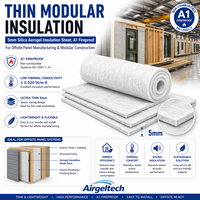 Isolation Modulaire Fine, Aerogel 5mm, Ignifuge A1 pour la Fabrication de Panneaux Hors Site