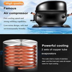 Máquina de Bebidas Frías, Dispensador de Bebidas Líquidas de 22L*2, Dispensador de Jugos y Bebidas con Hielo - Product Image 5