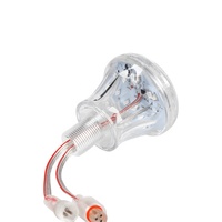 Fournisseur de matériel de carnaval, lumières LED cabochon programmables DMX 24V 60mm IP68 RGB, lumières ponctuelles pour manèges, éclairage décoratif pour parcs d'attractions