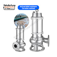 Pompe submersible DEHUIKE 12 pouces 60 CV en acier inoxydable pour le traitement des eaux usées et des boues dans les étangs de crevettes
