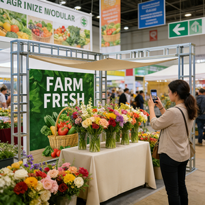 Sistema de Estructura Modular Galvanizada de Alta Resistencia, Stand de Exhibición Agrícola, Estructura Temporal para Exteriores, Equipo de Soporte para Tuberías - Product Image 3