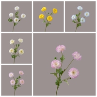 MW66027 Fleurs Artificielles Marguerite Chrysanthème Faux Kiku Fleur pour Maison Jardin Bureau Décoration de Mariage