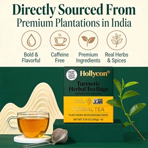 Bolsitas de Té de Cúrcuma de Marca Propia, Té de Cúrcuma y Jengibre con <span class=keywords><strong>Cardamomo</strong></span>, Canela y Limoncillo, Té Detox para el Control de Peso - Product Image 5