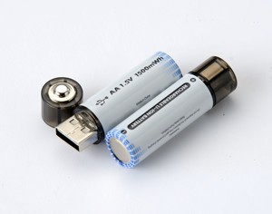 1.5V 600mAh 2220mWh Li-ion <strong>Battery</strong> USB Digital Devices Using <strong>Rechargeable</strong> USB AA <strong>Battery</strong> - Product Image 2