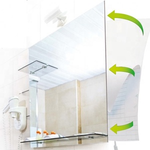 Tapis anti-buée PET intelligent pour miroir d'hôtel personnalisé avec interrupteur tactile, <span class=keywords><strong>variateur</strong></span> d'intensité pour coiffeuse, interrupteurs de salle de bain inductifs, anti-buée Bagen - Product Image 1