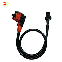Câble adaptateur femelle coudé pour ballast haute tension D1S avec connecteur universel, câble 3 fils de 40 cm pour ballast de lampe au xénon HID