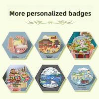 Badges et épingles de revers personnalisés en alliage de zinc émaillé, finition cuite, logos/emblèmes scolaires personnalisés, promotionnels pour entreprises/publicité