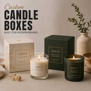 Bougie parfumée artisanale de luxe AIKUN en cire de soja naturelle, longue durée, dans un bocal en verre, pour la maison, les anniversaires, la Saint-Valentin - Product Image 3