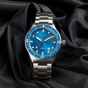 Reloj Cronos L6011MDiver para Hombre, Esfera Sunray Fifty, Fecha Automática, NH35, Resistente al Agua 200M, Bisel de Cerámica, Brazalete - Product Image 5