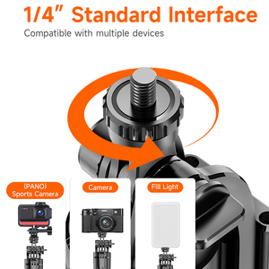 L16-TT 1.8M ไม้เซลฟี่แบบร่มพร้อมขาตั้งกล้อง หมุนได้ 360 องศา พับเก็บได้ ออลอินวัน สำหรับโทรศัพท์มือถือ ไลฟ์สด และวีล็อก - Product Image 3
