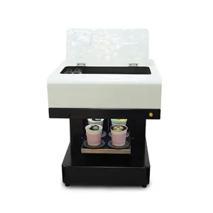 Software Upgraded 3d Coffee printer Cappuccino Latte art Cake Chocolate printing with 4 cups print Selfie coffee printer